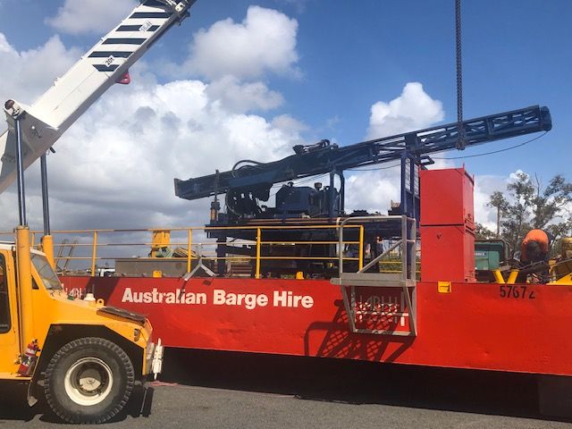 Splicing of piles and barge assembly for our friends @ Australian Barge Hire